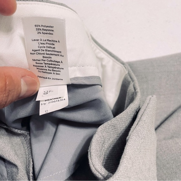 TALBOTS HAMPSHIRE ANKLE PANT - GREY size 12 - Picture 10 of 15